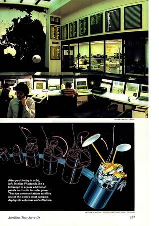 MICHAEL lAWTON, CIRAMA 
PAINTING OY LLOYD K. TOWNSEND ( ASTRONAUT SHOWN TO SCAl.E) 
Satellites That Serve Us 297 
 