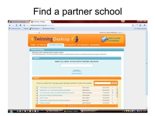Find a partner school
 