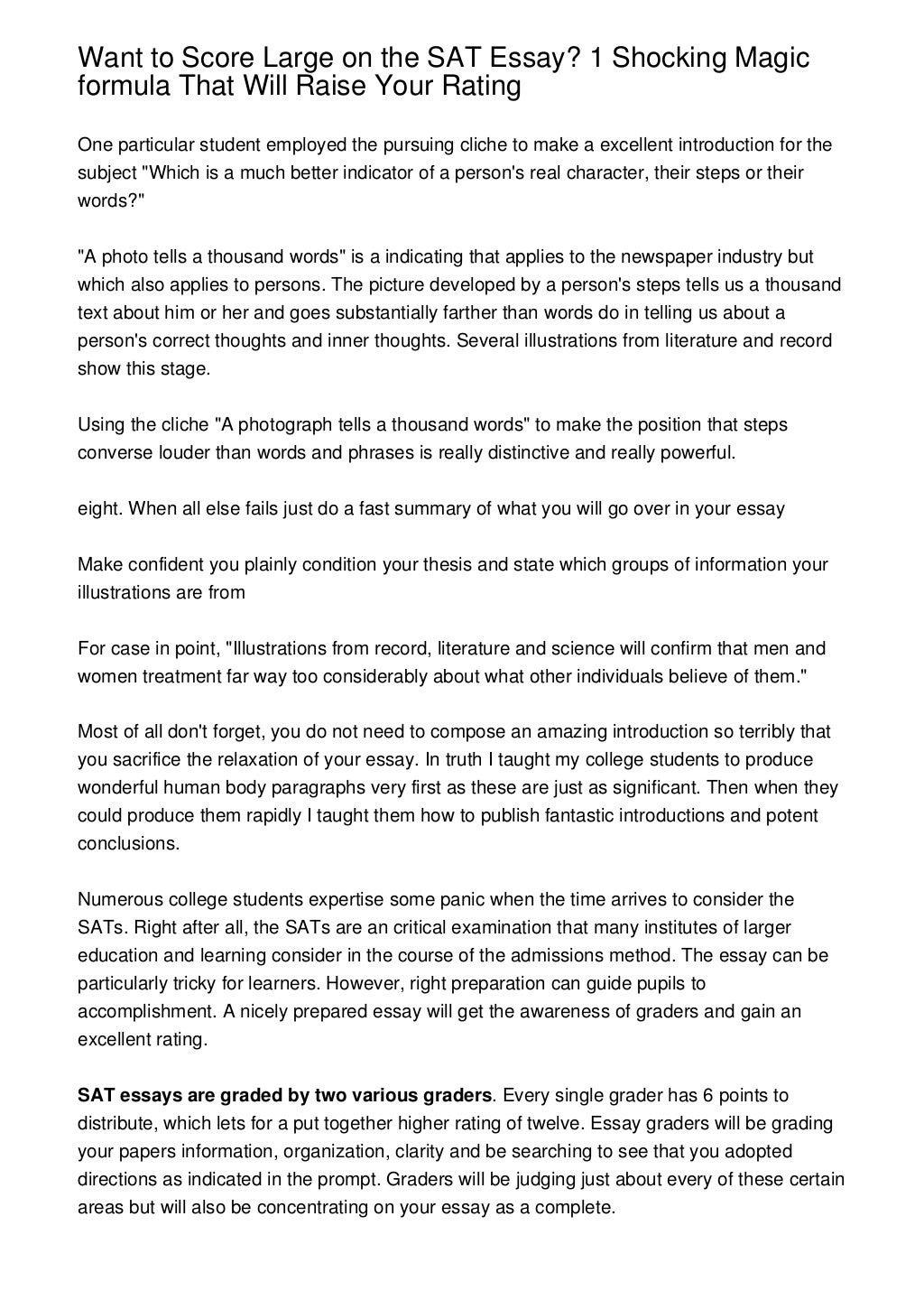 Sat practice test 1 essay answers image