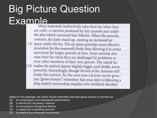Sat Exam Reading Strategies Short Passages | PPTX