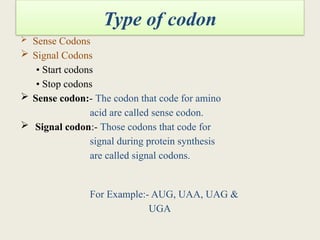 Detailed account on Genetic code Pbg.pptx