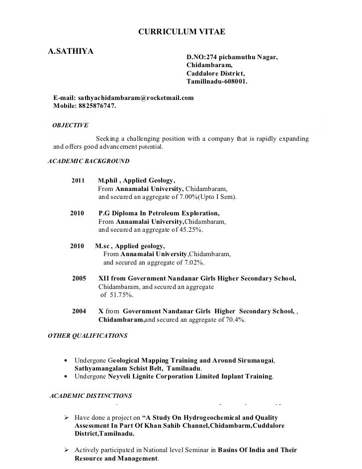 sathya resume