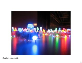 Grafﬁti research lab
                       14
 