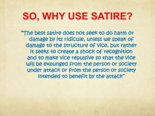 Techniques of Satire