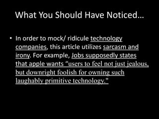 Satire power point | PPTX