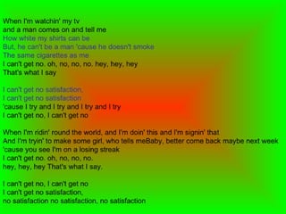 Satisfaction - Rolling Stones | PDF