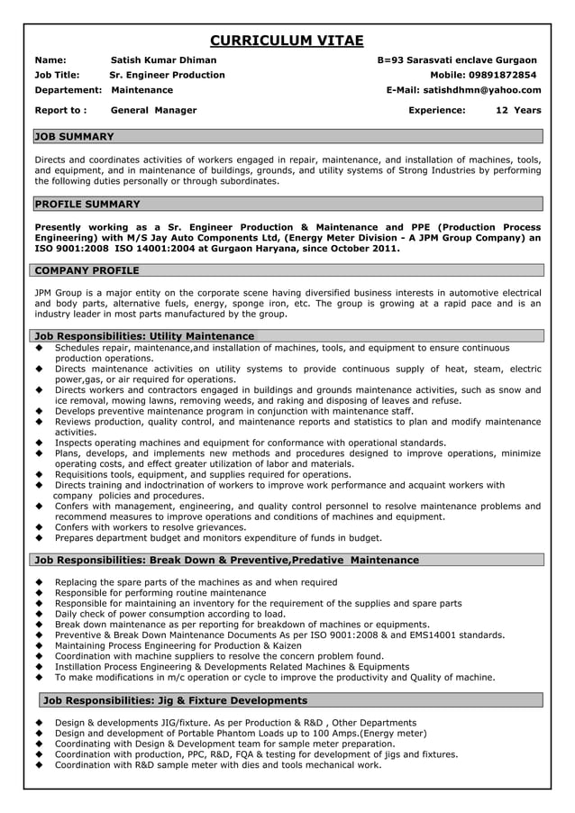 Satish resume PDF - Satish Resume 1 638