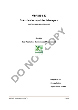 Statistical analysis for managers using MS excel