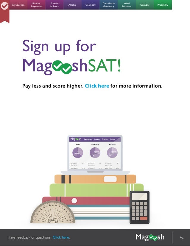 Magoosh Sat Math Formula Ebook