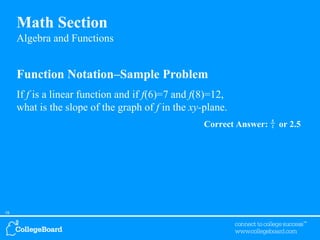 Sat math overview from college board | PPTX