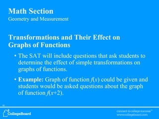 Math Sat Progression Sat math overview from college board | PPTX