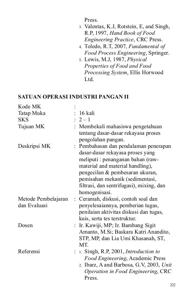 ITP UNS SEMESTER 2 Satop, mass energi balance