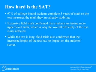 Introduction to the SAT. What is the SAT?  SAT = Scholastic Aptitude Test   The nation's most widely used college entrance exam  A standardized test.  - ppt download