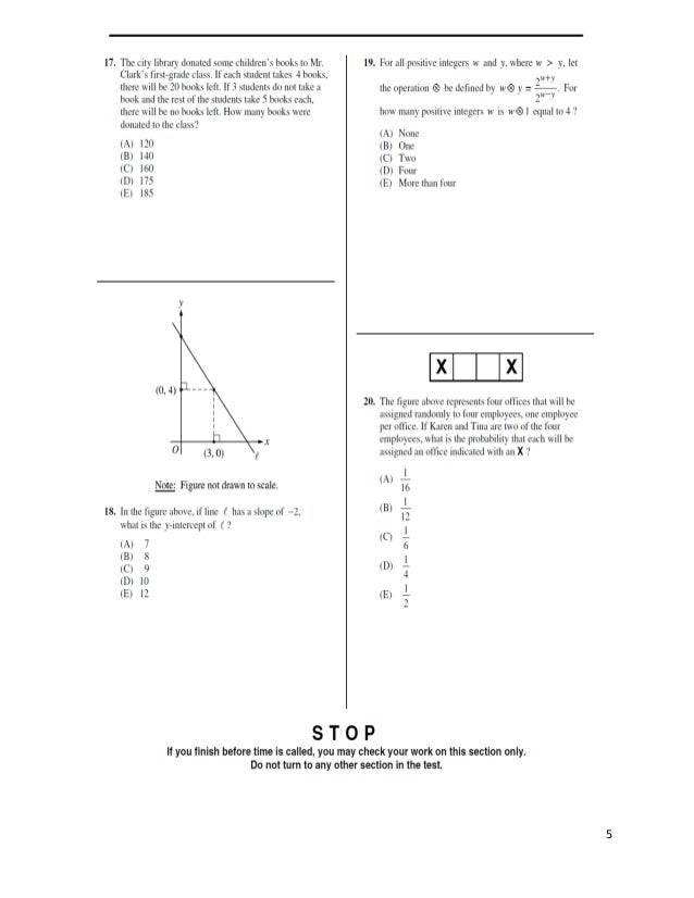 SAT Practice Test 2004 05 Qp