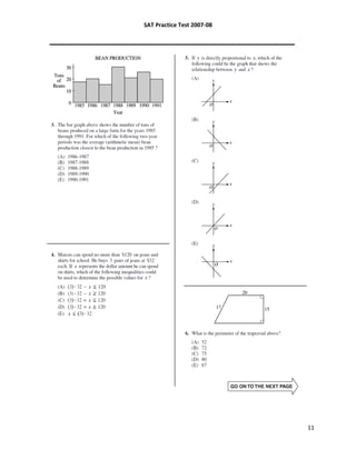 SAT practice test 2007 08 qp | PDF