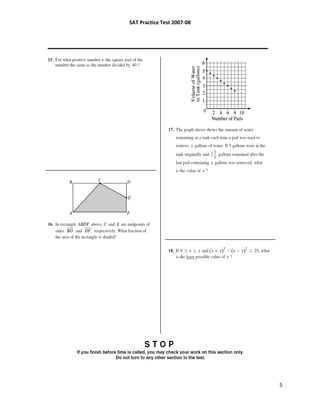 SAT practice test 2007 08 qp | PDF