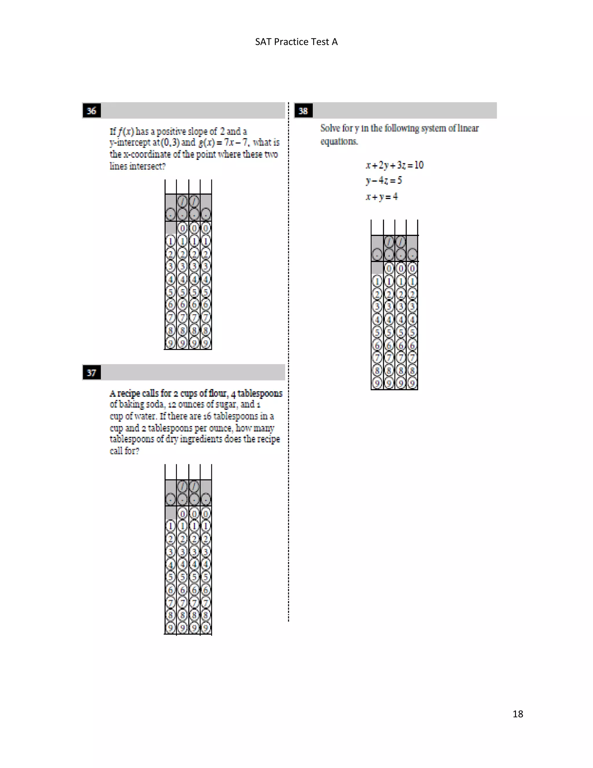 SAT Practice Test A
18