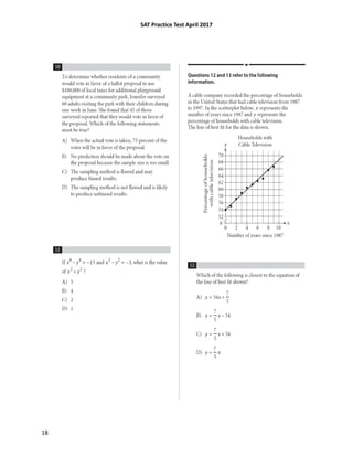 SAT Practice Test April 2017
18