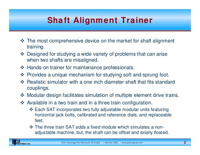 shaft alignment trainer sat presentation