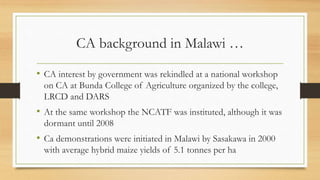Conservation Agriculture in Malawi | PDF