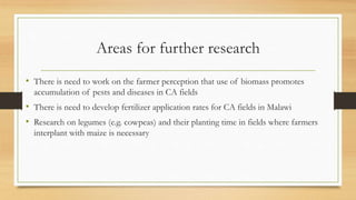 Conservation Agriculture in Malawi | PDF