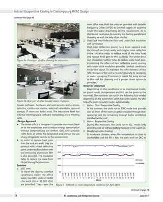 Indirect evaporative cooling in contemporary HVAC design | PDF