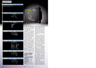 1
6




2




3




                                                                                    not quite right. Rather, Sat-            you are able to look up and
                                                                                    son uses the well-known                  change all status informa-
                                                                                    Telnet protocol for remote               tion and settings that would
                                                                                    control and maintenance of               otherwise have to be dealt
                                                                                    the HD-MOD-001T.                         with right at the device. In
                                                                                      Any Telnet client will do for          our test this worked beauti-
4
                                                                                    establishing a connection                fully and it also means the
                                                                                    from a PC to the modulator.              HD-MOD-001T can easily be
                                                                                    If your operating system is              integrated into a local net-
                                                                                    Windows you may use the                  work.
                                                                                    built-in Telnet feature (which              No matter whether it’s the
                                                                                    has to be retro-installed via            signal from a surveillance
                                                                                    the system control center in             camera, satellite receiver or
                                                                                    Windows 7 and above).                    any other set-top box that
                                                                                      The LCD display of the                 needs to be distributed via
                                                                                    modulator shows the ap-                  coax cables in digital quali-
5                                                                                   propriate IP address that is             ty, you need not look further
                                                                                    assigned to the HD-MOD-                  than to the HD-MOD-001T.
                                                                                    001T via DHCP. This address              With its three available in-
                                                                                    needs to be entered into the             put options it’s a brilliant
                                                                                    MS-DOS command line to-                  match for both analog and
                                                                                    gether with the telnet com-              digital SD/HD signals.
                                                                                    mand (e.g. telnet 10.0.1.7).                For this TELE-audiovision
                                                                                      A connection to the mod-               test we provided the analog
                                                                                    ulator is established im-                signal of a surveillance
                                                                                    mediately and in the login               camera to the modulator, a
                                                                                    window you have to en-                   high-definition YUV signal
                                                                                    ter ‘root’ as username and               as well as a digital high-def-
6                                                                                   ‘1234’ as password. Then                 inition signal via HDMI. The
                                                                                                                             HD-MOD-001T processed all
                                                                                    1. The ‘telnet’ command has              three of our source signals
                                                                                    to be entered in the MS-DOS              in an exemplary way and
                                                                                    command line to establish
                                                                                    a Telnet session with the                the automatic resolution
                                                                                    modulator                                detection also worked abso-
                                                                                    2. Login of the HD-MOD-001T              lutely reliably. It only took a
                                                                                    3. All parameters can easily             few seconds for the modula-
                                                                                    be adjusted via a convenient
7                                                                                   Telnet session                           tor to adjust its output sig-
                                                                                    4. Configuration of the RF               nal to the resolution of the
                                                                                    output signal                            incoming signal.
                                                                                    5. Status display of the RF                 What’s more, we were
                                                                                    output settings                          genuinely impressed by the
                                                                                    6. Selecting the video input             video and audio quality de-
                                                                                    source
                                                                                                                             livered by this latest Satson
                                                                                    7. Changing the channel name
                                                                                                                             product as we were not able


108 TELE-audiovision International — The World‘s Largest Digital TV Trade Magazine — 01-02/2013 — www.TELE-audiovision.com
 