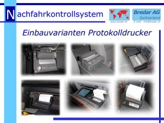 Einbauvarianten Protokolldrucker 