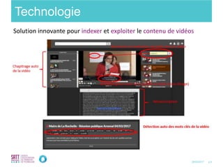 p.428/03/2017
Technologie
Solution innovante pour indexer et exploiter le contenu de vidéos
 