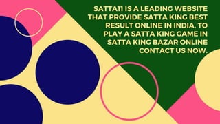 Satta king number