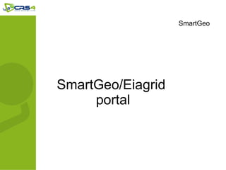 SmartGeo/Eiagrid
portal
SmartGeo
 