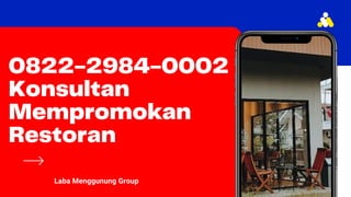 0822-2984-0002
Konsultan
Mempromokan
Restoran
Laba Menggunung Group
SEKOLAH
BISNIS
WERKUDARA
|
SESI
1
 