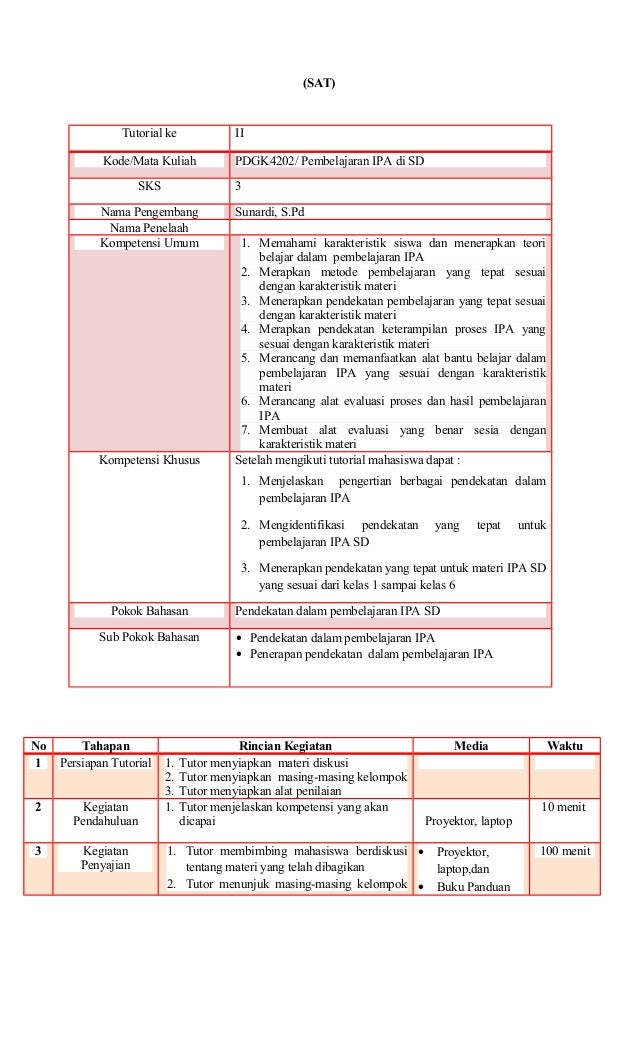 Satuan Acara Tutorial Ut Bahasa Inggris | satuan acara tutorial Satuan Acara Tutorial Ut Bahasa Inggris | satuan acara tutorial