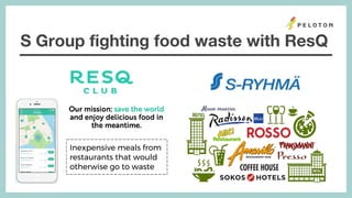 S Group fighting food waste with ResQ
Inexpensive meals from
restaurants that would
otherwise go to waste
 
