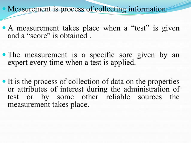 introduction to test measure and evaluation