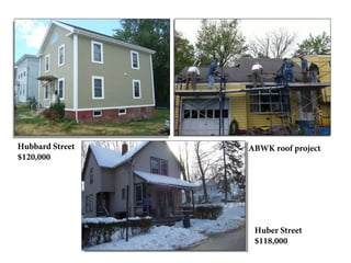 Hubbard Street   ABWK roof project
$120,000




                  Huber Street
                  $118,000
 