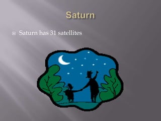    Saturn has 31 satellites
 
