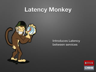 Latency Monkey
Introduces Latency
between services
 