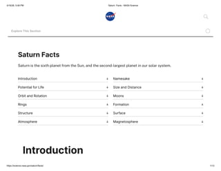 Sun Namesake Saturn_ Facts - NASA Science, facts about planet.pdf
