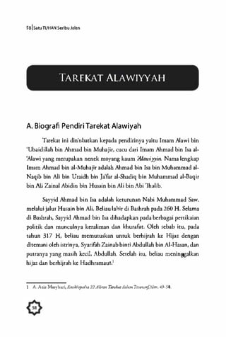 BabIll.Tarekat-TarekatDIIndonesiaIs9
Hijrahnya syekh Ahmad bin Isa al-Muhajir dari Bashrah ke
Hadhramaut pada tahun317 H m...