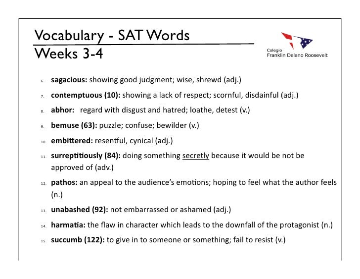 SAT Vocabulary