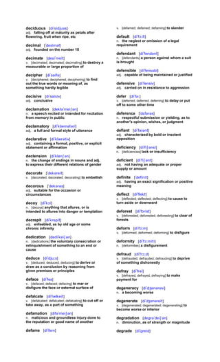 Sat vocabulary vocabuly | PDF