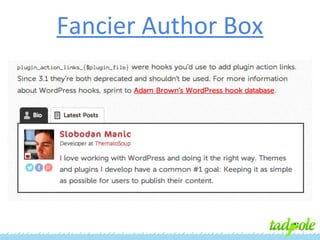 Fancier Author Box

 