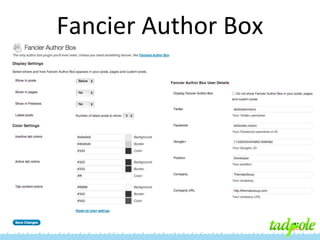 Fancier Author Box

 