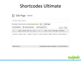 Shortcodes Ultimate

 
