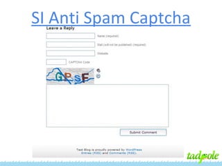 SI Anti Spam Captcha

 