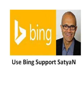 Use Bing Support Satya Nadella