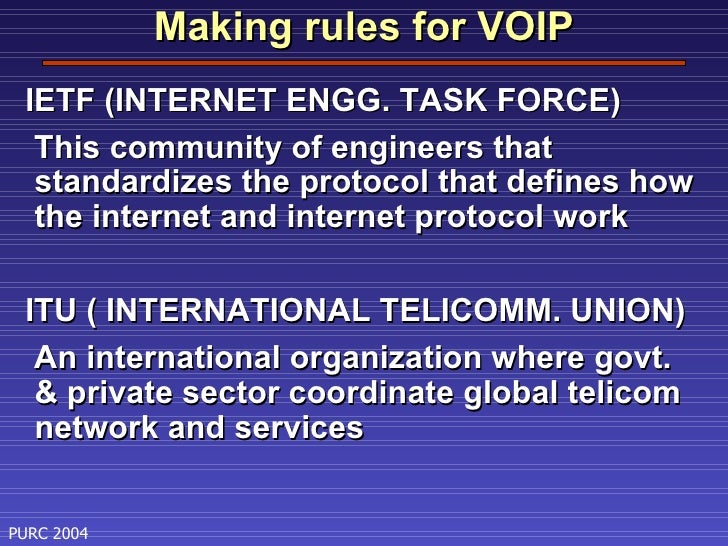VOICE OVER INTERNET PROTOCOL