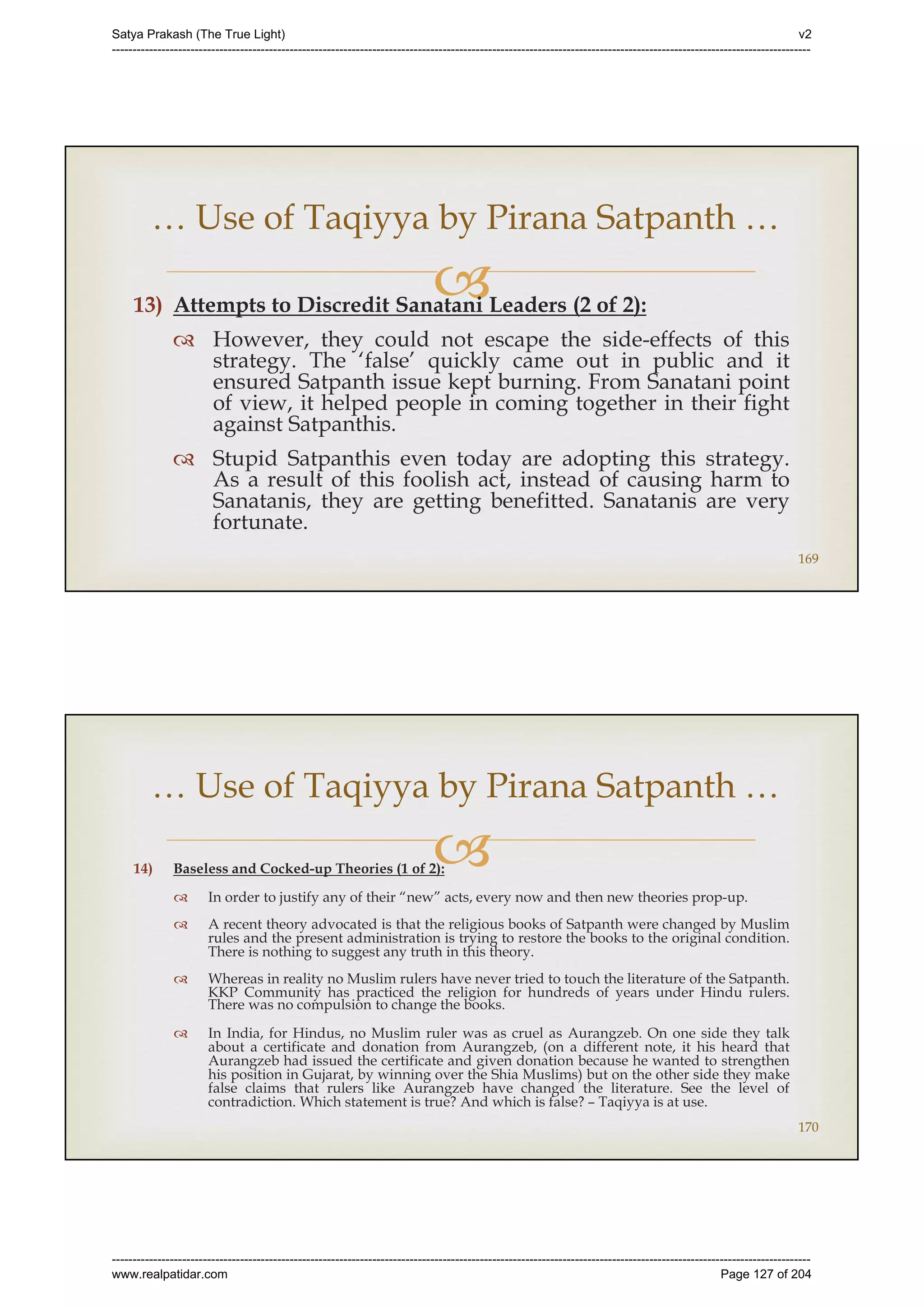 Series 40 -Satya Prakash - The True Light - History of Pirana Satpanth -in English