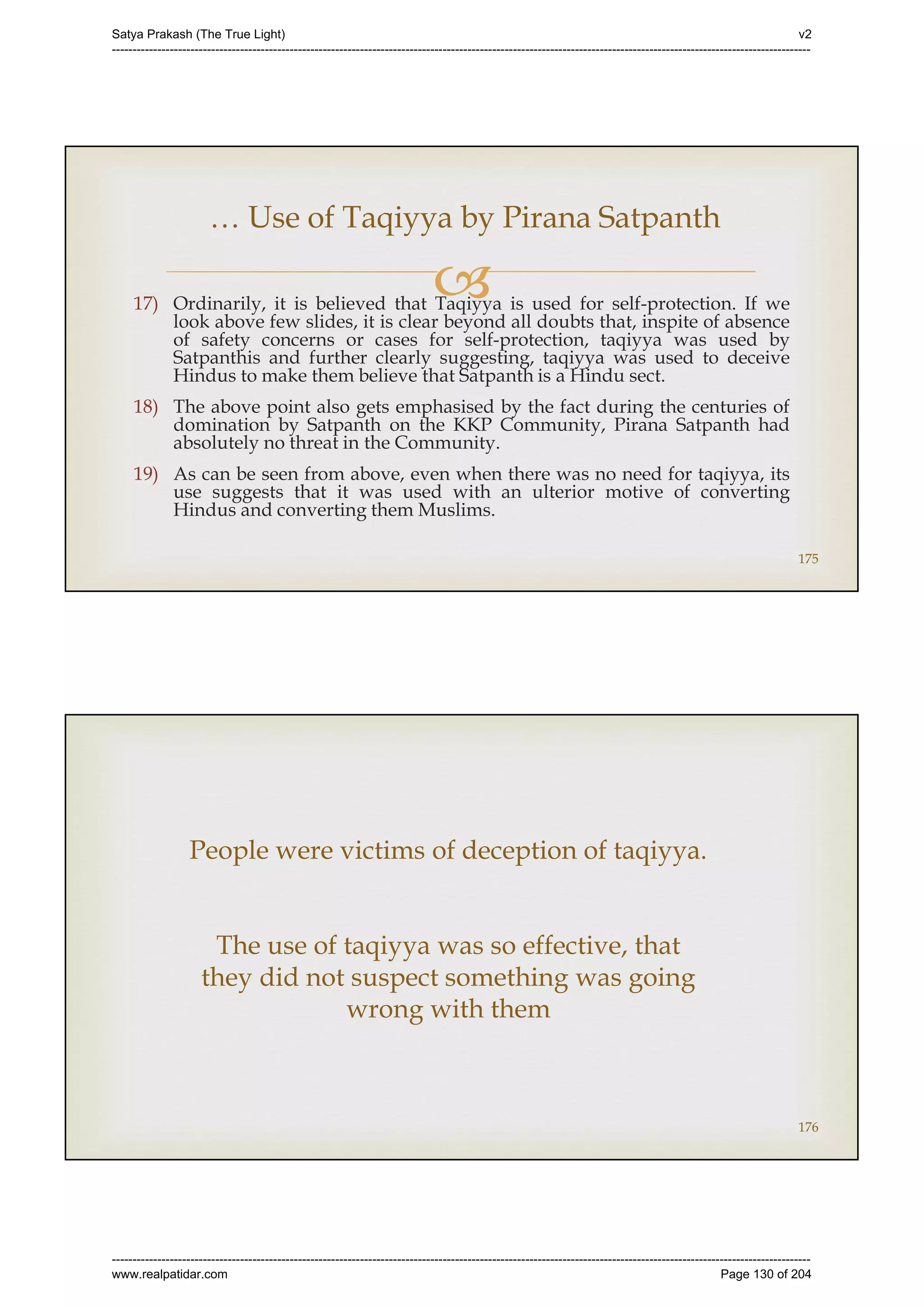 Series 40 -Satya Prakash - The True Light - History of Pirana Satpanth -in English